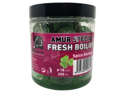 Chytacie boilies LK Baits Amur Special Spice Shrimp 250ml (Priemer 18mm)