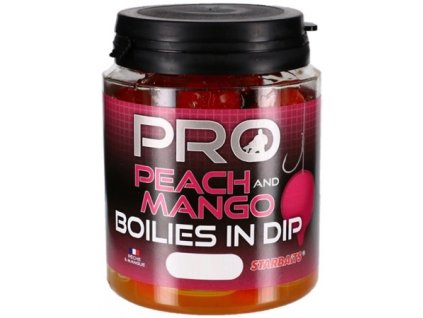 Dipované boilies Starbaits PRO Peach Mango 150g (Priemer 20mm)