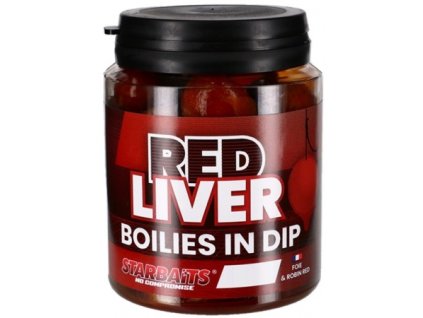 Dipované boilies Starbaits Red Liver 150g (Priemer 20mm)