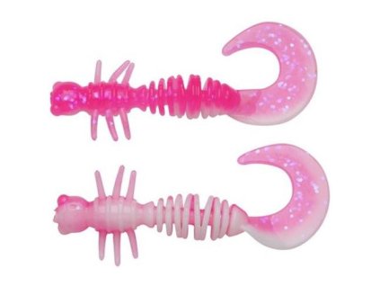 Guma Berkley Curly 55mm Pink/White