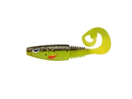 Guma Berkley Sick Curl 8 Brown Chartreuse