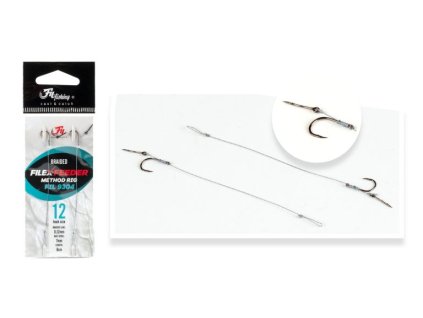 Hotový nádväzec Fil Fishing Filex Method Rig braided HOOK /2ks (Veľkosť veľ. 8)