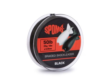 Šoková šnúra Spomb 0,26mm 50lb 50m black