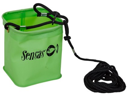 Vedierko so šnúrkou Sensas EVA 5m (12x12x15cm)