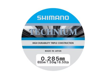 Vlasec Shimano Line Technium 650m 0,285mm 7,5kg Grey