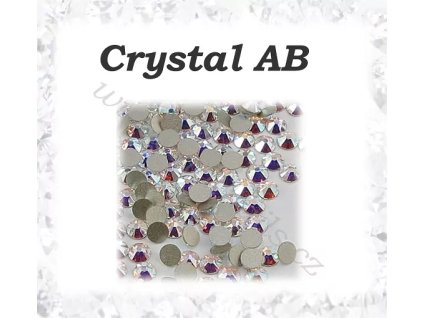 Brúsené kamienky Crystal AB SS6, 100ks