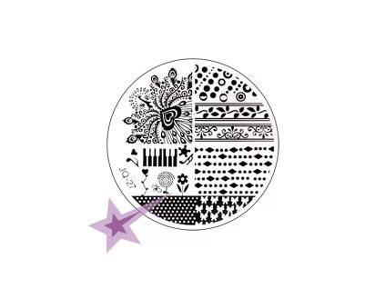 Razítkovacia doštička JQ27 - noty, klávesy