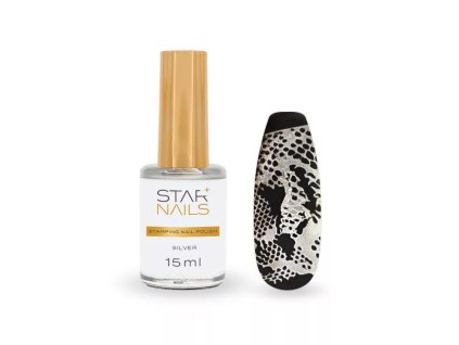 Stamping Nail Polish Starnails, 15ml - Silver - zdobiaci lak