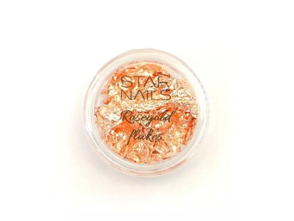 Rose gold flakes - hliníková fólia