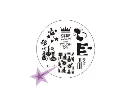 Razítkovacia doštička JQ32 - Lak na nechty, krása