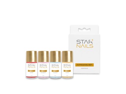 Sada STARNAILS Cuticle Oil Cocktails Set - sada 4 olejčekov na nechty