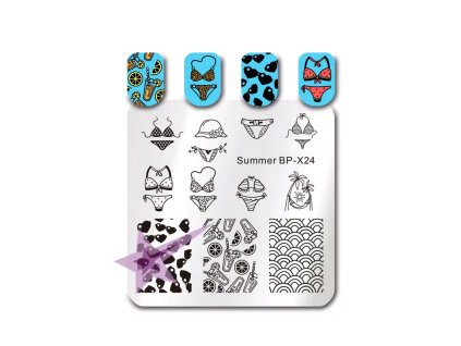 Razítkovacia doštička BPX24 - plavky, leto