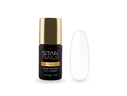 UV/LED Pro Base Protein 8v1 Clear 5ml - fiberglass proteínová báza