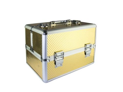 Kozmetický kufor - Gold Dot, S