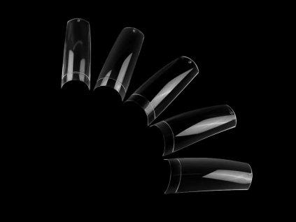 Tipy Clear Square 500ks - krátka lepiaca plôška, číra