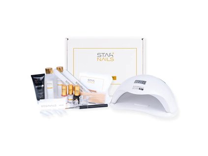 Sada STARNAILS Polygel Set Clear+ UV/LED S7 - modeláž polygelem