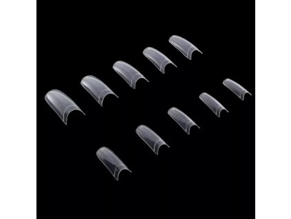 Tipy Clear Square 300ks - krátka lepiaca plôška, číra