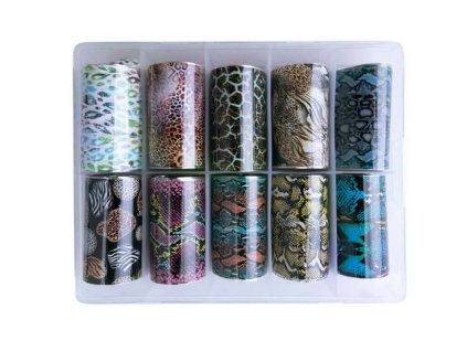 Zdobenie fólia na nechty - Safari, 10x100cm