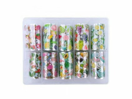 Zdobiaca fólia na nechty - Tropical, 10x100cm