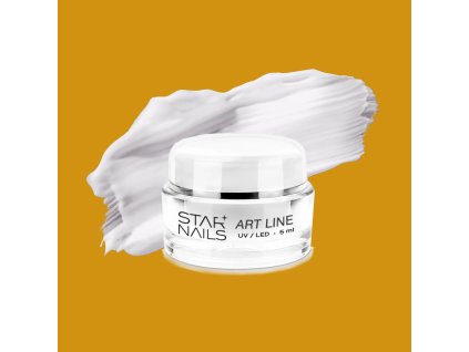 UV/LED Gel Art Line, 5ml, SN 1700 - White - farebný gel