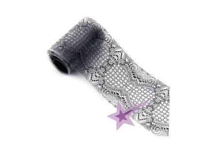 Zdobiaca fólia na nechty - Lace 15, 110cm