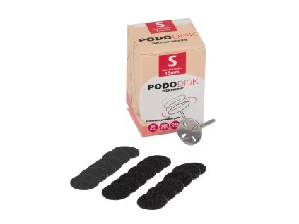 Poddisk na pedikúru - S 15 mm + 50 ks náhradných brúsnych kotúčov