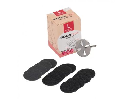 Pododisk na pedikúru - L 25 mm + 50 ks náhradných brúsnych kotúčov