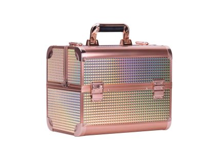 STAR kosmetický kufr M – ROSE GOLD UNICORN BLOCK