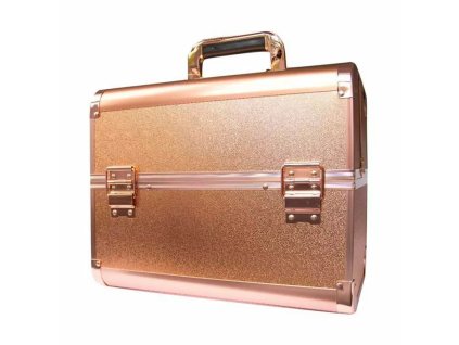 Kozmetický kufor - Rose Gold Grain, M