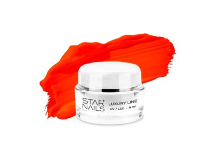 Farebný UV/LED gél, Luxury line, SN 036 - BURNING ORANGE