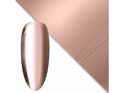 Zdobenie fólia na nechty - Rose Gold Glass, 100cm
