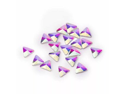 Kamínky Diamond Triangle - 7mm, 20 ks