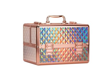 Kosmetický kufr - Rainbow Rose Golden, M
