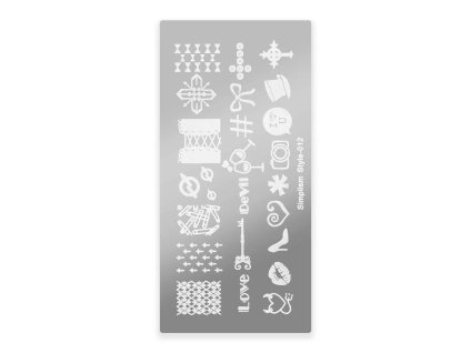 Razítkovací destička - Simplism Style 012