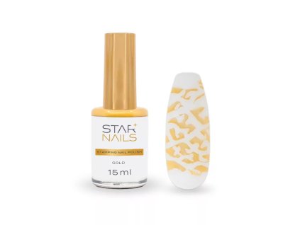 Stamping Nail Polish Starnails, 15ml - Gold - zdobiaci lak