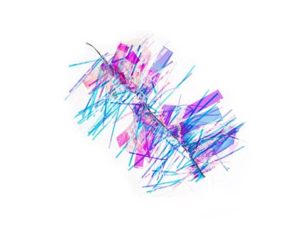 Zdobicí fóliové pásky na nehty - Silver Glass, 10cm