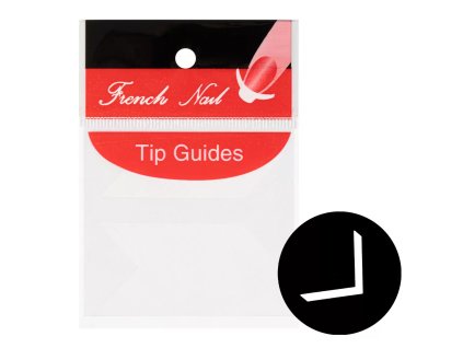 Samolepiace šablóny na francúzsku manikúru, Shape 04 - 28ks