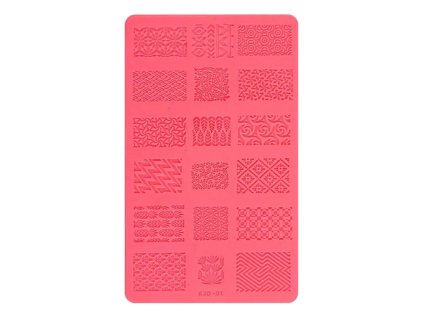 Silikonová zdobicí destička 3D - 01