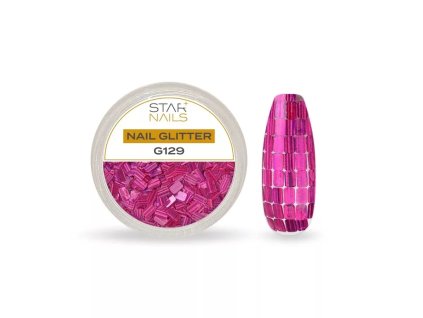 Nail Art zdobení - glitter - G129