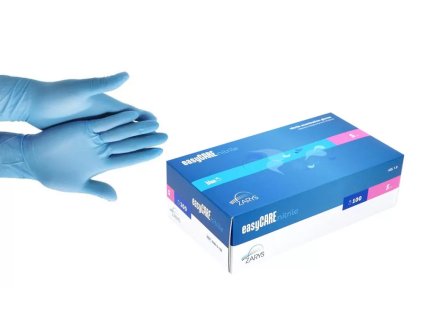 Nitrilové rukavice bez latexu, modré (S) - 50 párov