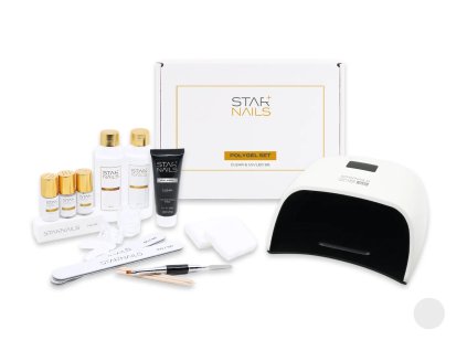 Sada STARNAILS Polygel Set Clear+ UV/LED S6 - modeláž polygelem