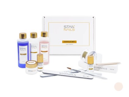 Sada STARNAILS Acrylic Set Light Peach - modeláž akrylom