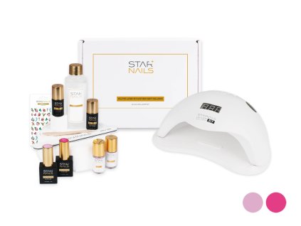 Sada STARNAILS Elite Line Starter Set + UV/LED S7 - modeláž gel lakem s UV lampou