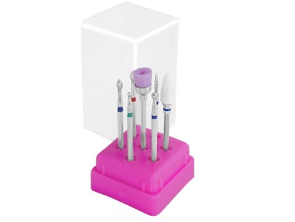 Sada keramických a diamantových fréz vo stojane 02