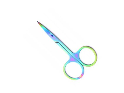 Manikúrne nožnice Multicolor, mierne zahnuté