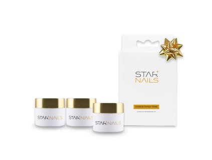 Darčeková sada Christmas Time Acrylic Powders 01 - set farebných akrylových púdrov