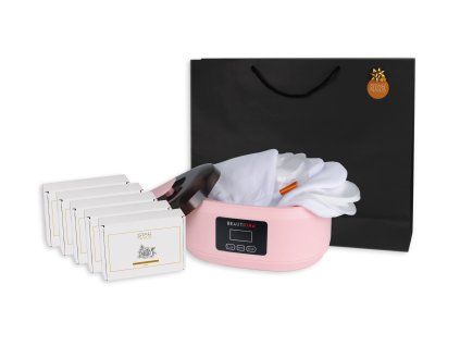 Darčeková sada Christmas Time Paraffin Wax Therapy Rose - parafínová vaňa s luxusnými voskami a príslušenstvom