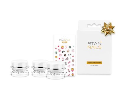Darčeková sada Christmas Time Luxury Line 01 - set farebných UV gélov