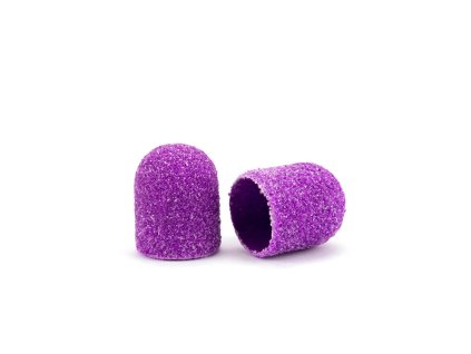 Brúsne klobúčiky Violet - 7mm, #80, 10ks