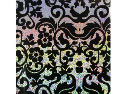 Zdobenie fólia na nechty - Sparkle Black Ornaments, 100cm
